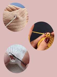 3pcs Tongue Crochet Hooks Set, Flexible Tongue Hooks, Super Fine Knitting Repair Tools, Dreadlock Extension Tools, Easy To Use Tongue Knitting Needles, Yarn Knitting Accessories - Multicolor - View 5