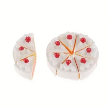 10pcs Dollhouse Miniature Food Cakes: Mini Kitchen Cake Shop Desserts Scene Realistic Dessert Model