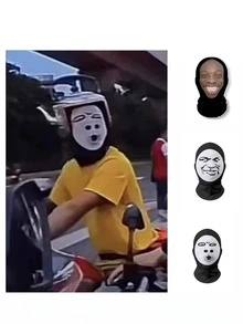 1pc Funny Mask Face Disguise, Party Atmosphere Prop, Graduation Ceremony Costume Accessory - Multicolor - View 10