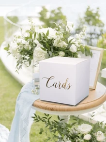 Cutie pentru felicitări de nuntă, cutie elegantă albă și aurie pentru recepție, plic de nuntă, cutie pentru bani pentru petreceri, tombole, donații, strângere de fonduri, cutie elegantă albă și aurie pentru felicitări de nuntă pentru recepție, nuntă, cutie pentru felicitări de nuntă (8,66 in) cu 12 decorațiuni fluturi, carcasă albă pentru felicitări de nuntă DIY (reamintire: Materialele din hârtie sunt predispuse la deteriorare, vă rugăm să achiziționați cu atenție)