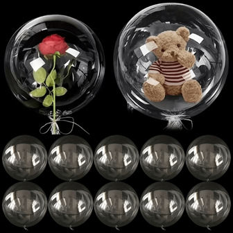 10pcs Bubble Balloons Set For Birthday Party, Proposal, Wedding, Anniversary, New Year, Valentine's Day, Room Decor, Photoshoot Backdrop, Suitable For Baby Shower, Party Decorations