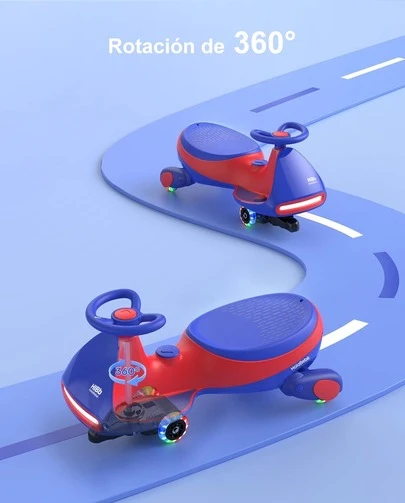 Carro Montable Eléctrico Para Niños  N7 | 12V Recargable, Giro 360°, Luces LED, hasta 68 kg