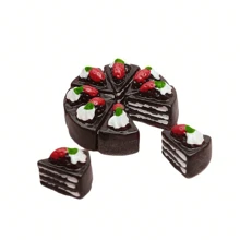 10pcs Dollhouse Miniature Food Cakes: Mini Kitchen Cake Shop Desserts Scene Realistic Dessert Model