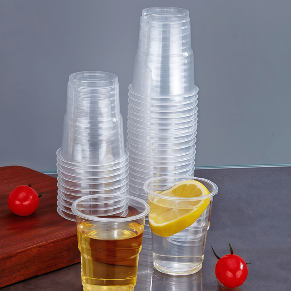 20/100 piezas Vasos de plástico transparentes para bebidas calientes y frías, vajilla para fiestas al aire libre, cumpleaños, cocina, barbacoas y reuniones, suministros de cumpleaños | Vajilla versátil | Vasos