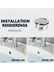 2pcs/4pcs/6pcs Ceramic Sink Countertop Container Sink Art Basin Overflow Drain Plug Fittings