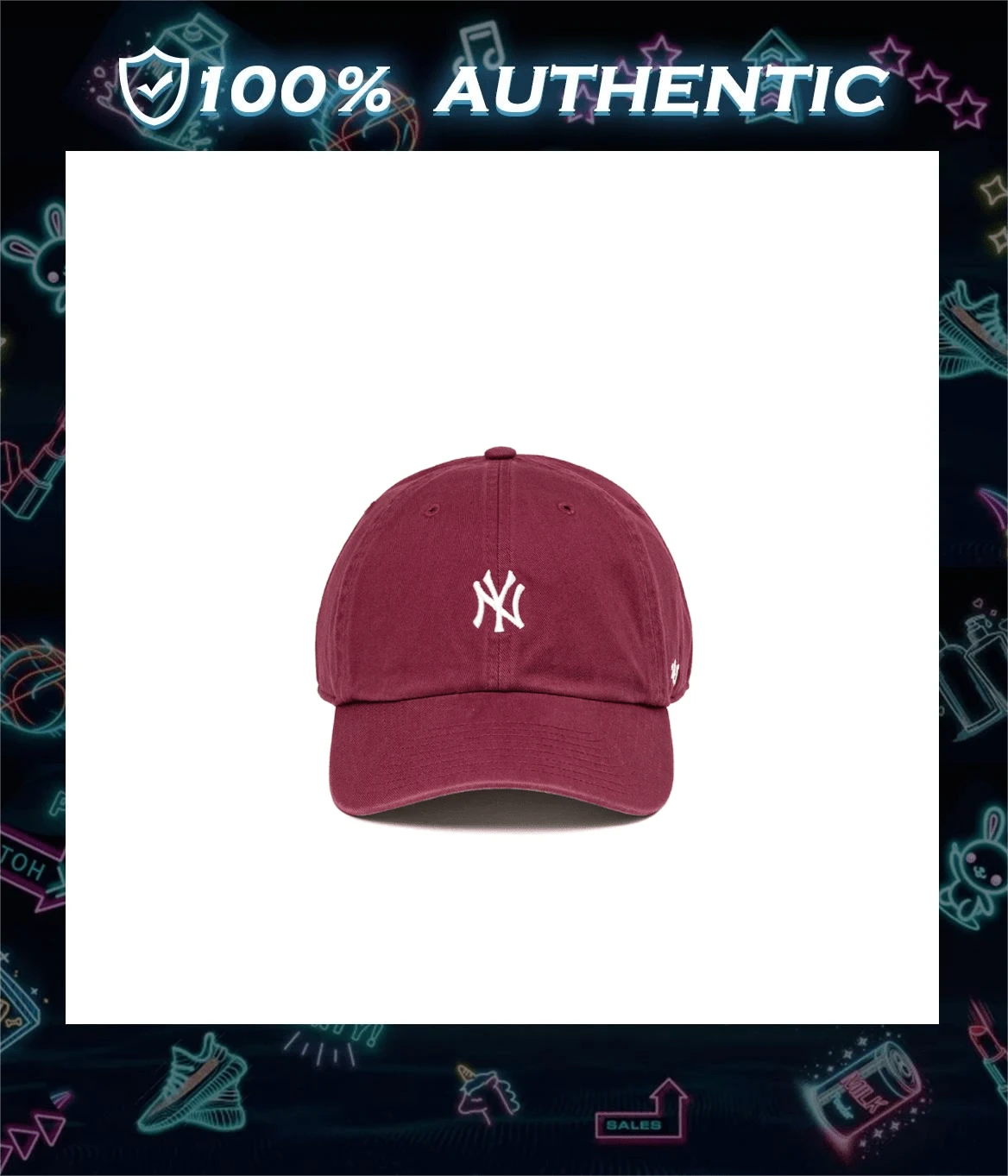 Gorra *Base Runner* de los New York de la marca 47 - Cardenal - Ver 1