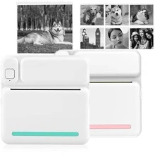 Impresora térmica inalámbrica Bluetooth mini compatible con smartphones iOS y Android, impresora de fotos y etiquetas portátil mini para imprimir etiquetas
