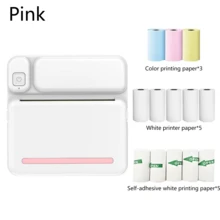 Impresora térmica inalámbrica Bluetooth mini compatible con smartphones iOS y Android, impresora de fotos y etiquetas portátil mini para imprimir etiquetas