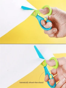 1 pièce Ciseaux pour enfants, ciseaux pour artisanat pour papier, ciseaux pour débutants avec lame en plastique, arts DIY, ciseaux pour enfants de couleur aléatoire, ciseaux pour enfants, ciseaux pour artisanat, ciseaux pour enfants, arts et artisanat pour enfants, arts et artisanat pour enfants
