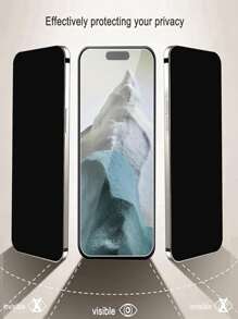 3pcs 9H Anti-Peeping Tempered Glass Screen Protector Film Compatible With Samsung Galaxy S25/16, Poco/Redmi 14C 13C, Honor - Privacy Protection Without Bubbles, Not Supporting Fingerprint Unlock Gift For Birthday, Family, Friends Anti-Spy, Phone Screen Protector, Phone Accessories