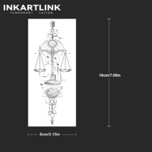 INKARTLINK 神级系列草本果汁纹身 魔法纹身 15天纹身 半永久纹身 逼真假纹身 持久1-2周 - 黑色 - 查看 5