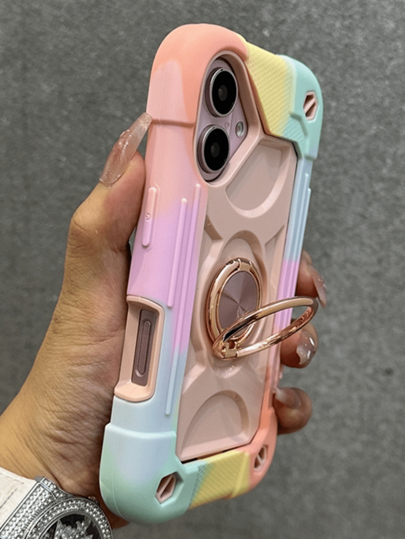 Custodia robusta e antiurto compatibile con 16 15 14 13 12 11 Pro Max Plus, con anello girevole a 360°, resistente agli urti, custodia protettiva a 3 in 1 resistente all'acqua e anti-caduta, anti-graffio