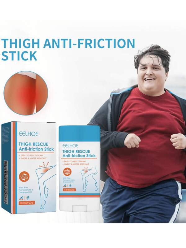 1pc Anti Chafing Stick For Thighs Skin Protection For Heels And Lower Arms Waterproof And Sweatproof Easy To Apply Cream Boy Valentine Heart Women's Valentine