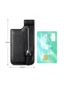 Adhesive Multi-Functional Mobile Phone Card Bag With Magnetic Buckle Flip Cover Card Slot Stand Wallet Coin Purse For Women For Men Wallet Mini Wallet Purse Wallet Wallet - Multicolor - View 10