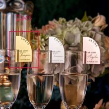 Personalized Acrylic Wine Glass Label,Wedding Place Card Ideas Glass Marker Wine Charm Wedding Drink Tags Champagne Charms Drink Label Glass Charm Disc Name Tags