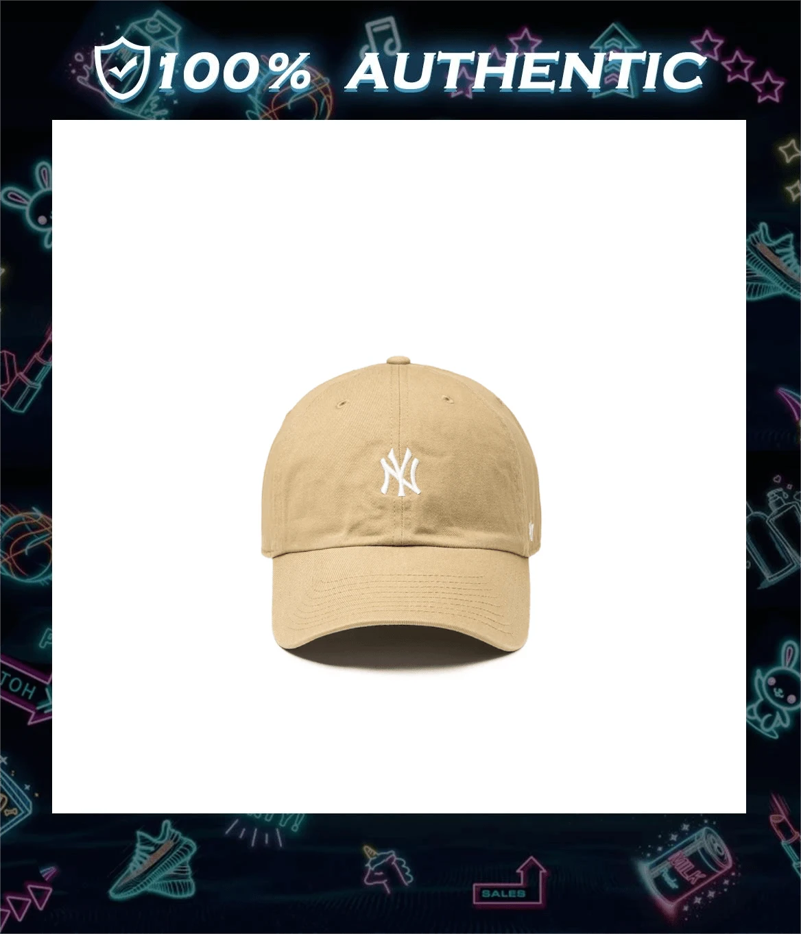 47 New York Yankee S Base Runner Cap - Khaki - View 1
