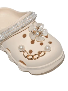 HOEASE Exklusive modische leichte Clogs für Mädchen, EVA Weichsohle rutschfest, atmungsaktiv und bequem, Lässig Garten- und Strandschuhe, personalisierte und angepasste Accessoires, für Zuhause und Unterwegs, für alle Jahreszeiten