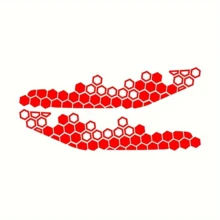 2 paquetes de calcomanías reflectantes tipo panal de motocicleta, de material PVC, calcomanías de vinilo para el Body para scooters, cascos y defensas, accesorio personalizable para la modificación de motocicletas