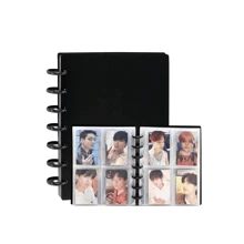 Photo Albums Photo Card Binder 3 Inch Photo Card Holder Book Cover With 80 Card Slots A5 Idol Business Card Set 2*3 Album Black White Pink,Back To School,School Supplies