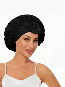 3/2/1pc Silk Bonnet For Sleeping Women ,Luxurious Satin Silky Bonnet With Adjustable Tie,Hair Accessories For Women,Head Scarf For Women's Hair,Hair Care, And Shower Luxurious Satin & Silk Bonnet For Sleeping - Adjustable Comfort Fit With Tie Band - Unisex Night Hair Protection For Men & Women