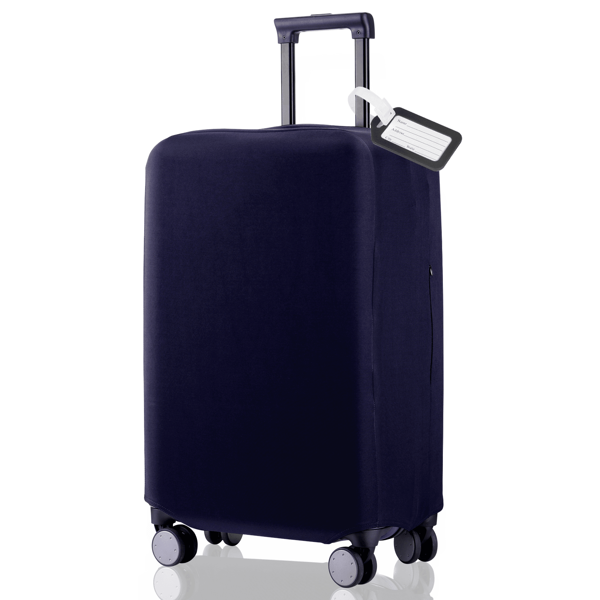Housse de protection épaisse et résistante à l'usure pour bagage, design minimaliste de couleur unie, convient pour les contrôles à l'aéroport et les valises trolley anti-chute, adapté aux bagages de voyage de 19 à 33 pouces pour les accessoires et fournitures scolaires