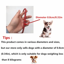 Suministros para mascotas, traílla para mascotas, cuerda redonda reflectante de nailon, cuerda resistente a la explosión para perros de tamaño mediano y grande, cadena para pasear al perro - Multicolor - Ver 3