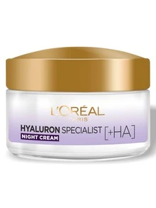 L'Oréal Paris 巴黎欧莱雅透明质酸专业面霜面膜夜间填充保湿护理 50ml