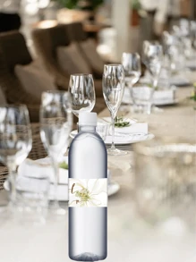 10-100pcs Customizable Mineral Water Bottle Stickers, Wedding Gift Stickers, Birthday Party Decorations, Rectangular Mineral Water Bottle Gift Decoration Labels, Waterproof, Personalized Labels, Suitable For Wedding, Birthday, Business, Party Promotion, Customizable Mineral Water Bottle Sticker Set, Personalized Labels, Suitable For Wedding, Birthday, Business, Party Promotion, Multi-Functional, Adjustable, Decorative,Graphic Print