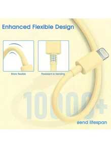 10ft/3m 6.6ft/2m 3.3ft/1m Super Long Charger Cable For Compatible With Iphone, Multicolor Cords For Compatible With Iphone Fast Charging High Speed Data Sync USB Cable For Compatible With Iphone, IPad,USB Charging Cable Nan