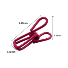 30/60/90 Pack Chip Bag Clips For Food - PVC Coated Sealer For Sealing Food - Paper Holder, Clothesline Clip For Laundry Hanging, Kitchen Bags, Multipurpose Clothes Pins - Many - View 7