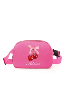 1pc Custom Bride Fanny Pack, Custom Bachelorette Fanny Pack, Personalized Crossbody Wedding Purse, Custom Fanny Pack, Personalized Fanny Pack, Personalized Waist Bag, Custom Belt Bag, Anniversary Gift, Valentine Gift, Birthday Gift, Wedding Gift, Mother's Day Gift, Best Friend Gift, Gift For Mom/Her/Girlfriend/Wife/Friend - Hot Pink - View 6