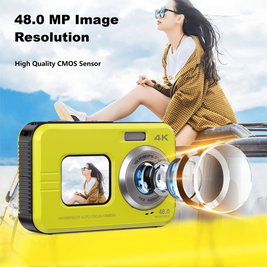 Bewinner Fahrradkamera Mit Rücklicht 1080P - IPX6 Wasserdicht Mit 64GB