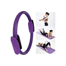 Anel Pilates Cor Sortido Preto Ou Lilas Atividade Fisica Esporte Yoga Academia Treino