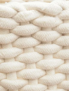 1pc Woven Makeup Storage Basket, Gift For Valentine's Day - Multicolor - View 6