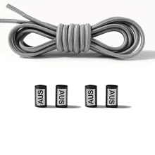 1 Pair Of Elastic No-Tie Shoelaces With Buckle - Multicolor, Quick-Lace System For Sneakers And Shoes, Durable Knit Fabric, Non-Fade, Easy To Use Shoelace Aid Tool