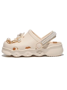 HOEASE Exklusive modische leichte Clogs für Mädchen, EVA Weichsohle rutschfest, atmungsaktiv und bequem, Lässig Garten- und Strandschuhe, personalisierte und angepasste Accessoires, für Zuhause und Unterwegs, für alle Jahreszeiten