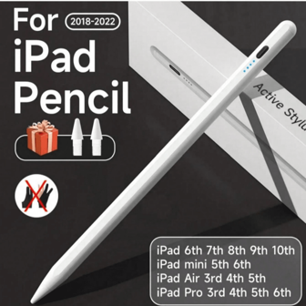 Compatible With Apple Pencil Power Display Palm Rejection Ipad Pencil Stylus Pen For IPad Accessories 2022 2021 2020 2019 2018 Pro Air Mini
