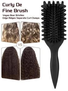 Lược định hình tóc xoăn nâng cấp mới, lược chải tóc xoăn có lông và thiết kế đặc biệt, lược tạo kiểu định hình tóc xoăn dành riêng cho tóc xoăn, định hình và định hình tóc xoăn cho nam nữ để giảm tình trạng tóc bị kéo và tách rời., Trở lại trường học, Những vật dụng cần thiết khi đi du lịch, Phụ kiện tóc cho nữ - Nhiều màu - Xem 1