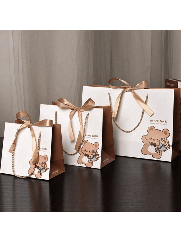 Gift Bags With Teddy Bear Design, Gift Packaging Bags For Holidays, Clothing Packaging Bags, Christmas, Valentine's Day Gift Wrapping Bags
