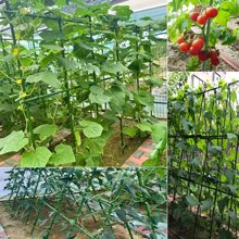 15 pezzi 8mm Tubi in plastica e acciaio per pergole da giardino di supporto alla scalata delle piante, pali di supporto per fiori