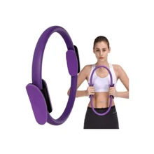 Anel Pilates Cor Sortido Preto Ou Lilas Atividade Fisica Esporte Yoga Academia Treino