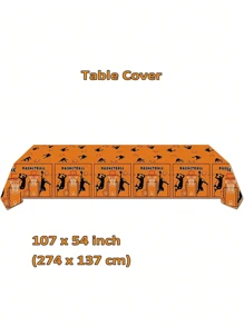 10pcs-Sport Theme Tableware Set For 10 Guests Basketball Disposable Paper Plate, Cake Box, Birthday Party Decoration, Gift Giving Party Decoration, Holiday Celebration Birthday Party Tea Party Wedding Birthday Gift Valentine's Day Home Office Party Exquisite Workmanship Fashionable Match Christmas Halloween