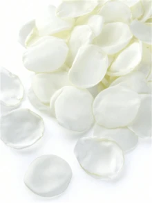200/100/50片人造絲綢玫瑰花瓣，浪漫人造花瓣，適用於婚禮、派對、淋浴桌裝飾、新年送禮、情人節、居家裝飾、婚禮裝飾、婚禮走道花童、桌面裝飾 - 多色 - 查看 4