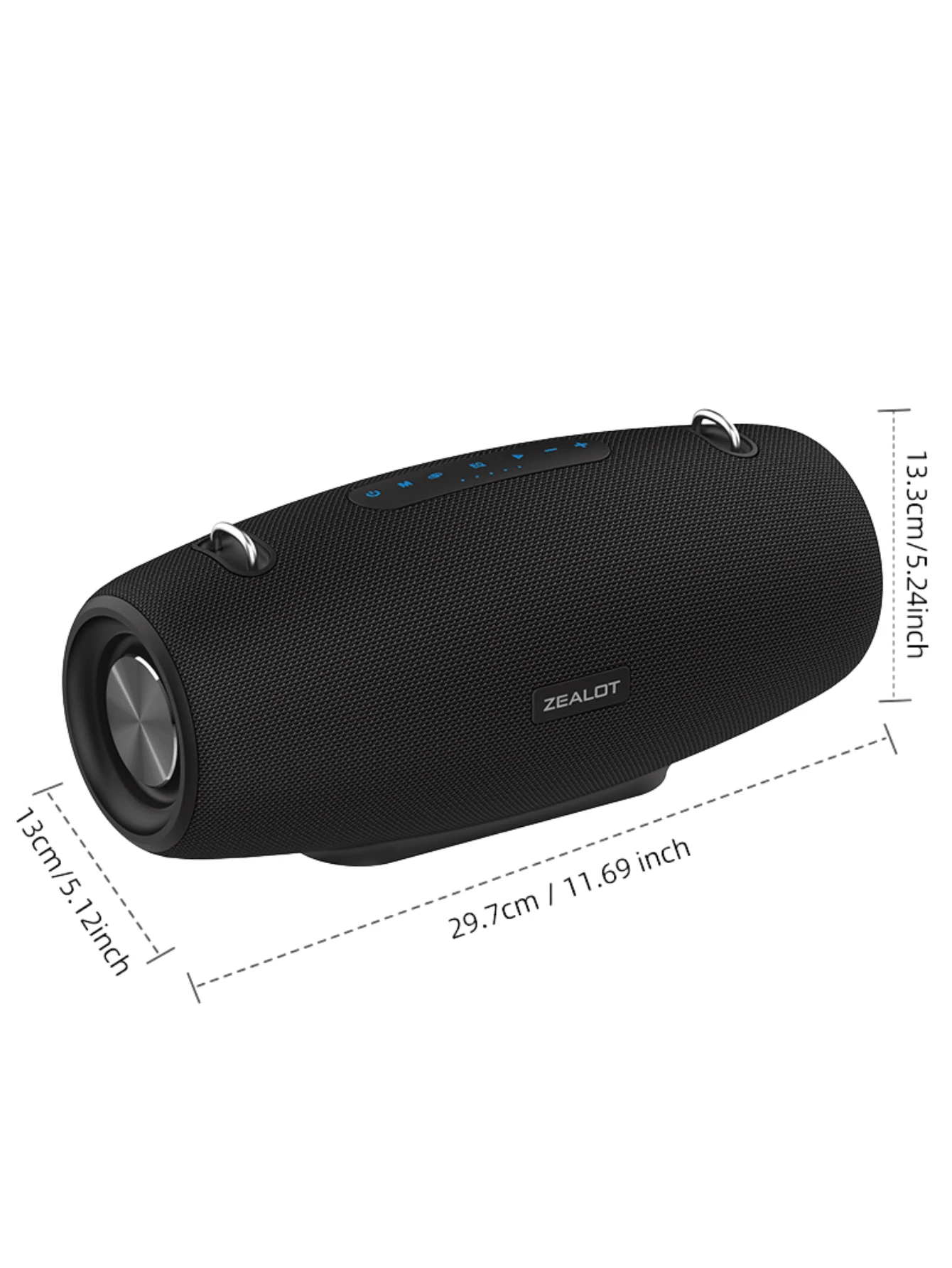 Zealot S67 ポータブル 60w ワイヤレス スピーカー 3サブウーファー