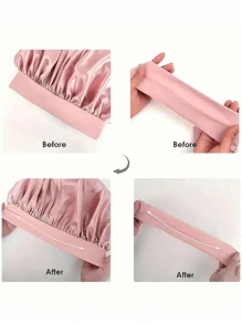3/2/1pc Silk Bonnet For Sleeping Women ,Luxurious Satin Silky Bonnet With Adjustable Tie,Hair Accessories For Women,Head Scarf For Women's Hair,Hair Care, And Shower Luxurious Satin & Silk Bonnet For Sleeping - Adjustable Comfort Fit With Tie Band - Unisex Night Hair Protection For Men & Women