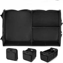 1pc Car Trunk Storage Rack Folding Carrying Box For Camping, Large Capacity Car Storage Box Trunk Reinforcement Handle, Foldable Multi-Component Storage Rack, Foldable Waterproof Nylon Polyester - Multicolor - View 5