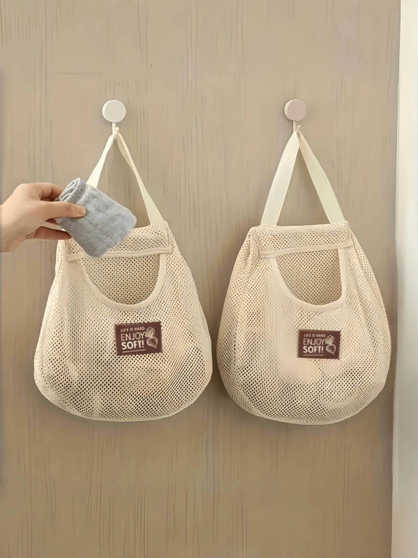 1/3/6pcs Space-Saving Hanging Mesh Bags For Underwear & Socks - Lightweight & Foldable Material - Multicolor - View 1
