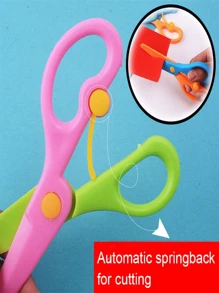 1 pièce Ciseaux pour enfants, ciseaux pour artisanat pour papier, ciseaux pour débutants avec lame en plastique, arts DIY, ciseaux pour enfants de couleur aléatoire, ciseaux pour enfants, ciseaux pour artisanat, ciseaux pour enfants, arts et artisanat pour enfants, arts et artisanat pour enfants