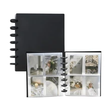 Photo Albums Photo Card Binder 3 Inch Photo Card Holder Book Cover With 80 Card Slots A5 Idol Business Card Set 2*3 Album Black White Pink,Back To School,School Supplies