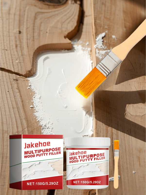 1 Set Mehrzweck Holzfüller, multifunktionaler Holzmaterial-Füller, Möbel & Rissefüller für Holzgeräte, natürliche Farbe, kann eingefärbt werden, Rissreparatur-Füller, Möbelreparatur-Set, Schrank-Dichtungs-Holzfüller